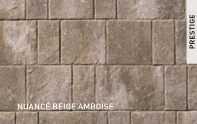 Dalles Permacon Lafitt Mondrian Plus 60 Couleur Nunacé Beige Amboise