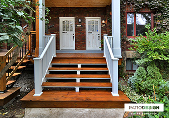 Balconies and front doors by Patio Design inc.