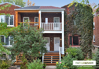 Balconies and front doors by Patio Design inc.