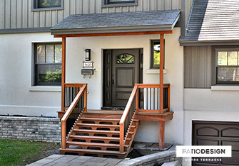 Balconies and front doors by Patio Design inc.