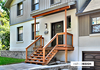 Balconies and front doors by Patio Design inc.