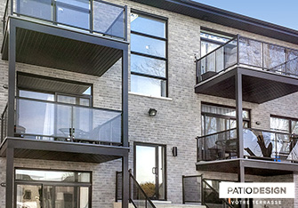 Balcons et devantures par Patio Design inc.