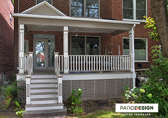 Balconies and front doors by Patio Design inc.