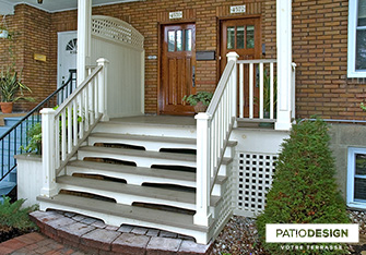 Balconies and front doors by Patio Design inc.