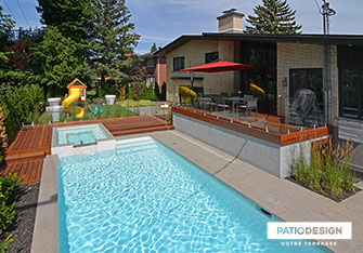 Patio en bois par Patio Design inc.