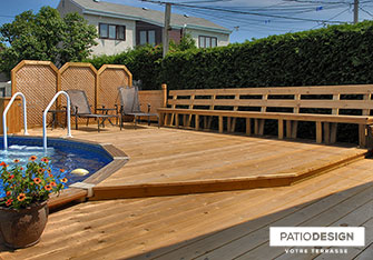 Patio en bois par Patio Design inc.