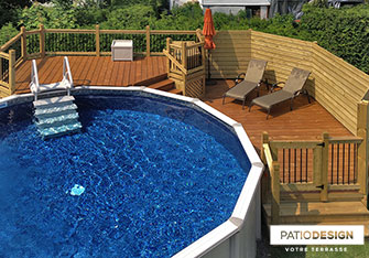 Patio en bois par Patio Design inc.