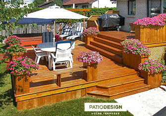 Patio en bois par Patio Design inc.