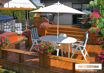 Patio en bois par Patio Design inc.