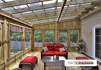 Wood Patio by Patio Design inc.