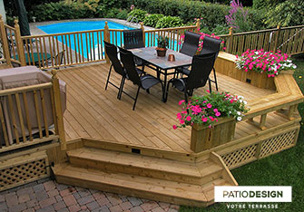 Patio en bois par Patio Design inc.