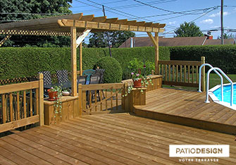 Patio en bois par Patio Design inc.