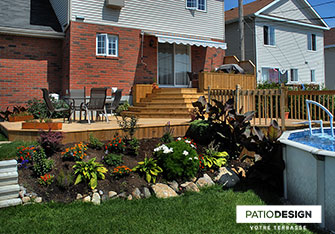 Patio en bois par Patio Design inc.