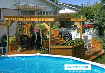 Patio en bois par Patio Design inc.