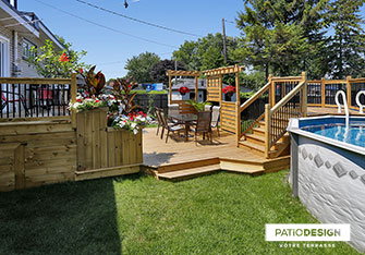 Patio en bois par Patio Design inc.