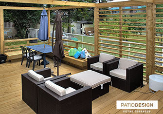 Patio en bois par Patio Design inc.