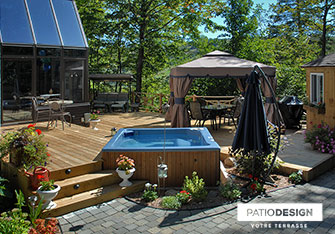 Patio en bois par Patio Design inc.