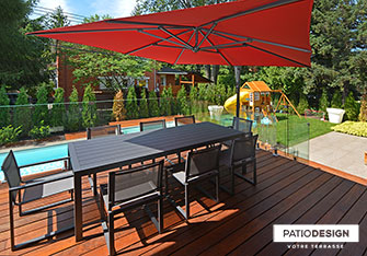 Patio en bois par Patio Design inc.