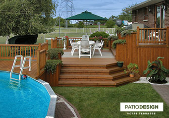 Patio en bois par Patio Design inc.