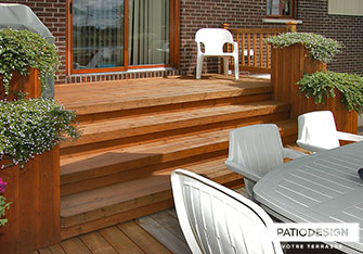 Patio en bois par Patio Design inc.