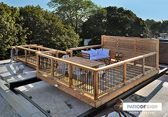 Patio en bois par Patio Design inc.