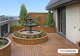 Patio en bois par Patio Design inc.