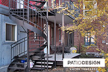 Patio on two floors by Patio Design inc.