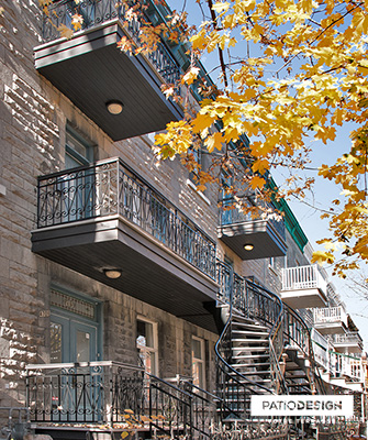 Patio on two floors by Patio Design inc.