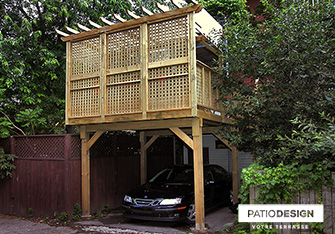 Patio sur deux étages par Patio Design inc.