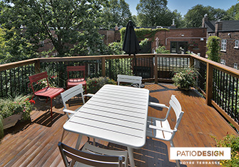 Patio on two floors by Patio Design inc.