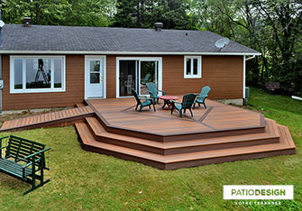 Fiberon Terrace by Patio Design inc.