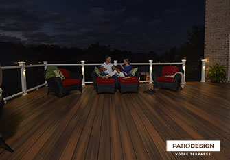 Terrasse Fiberon par Patio Design inc.