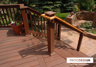 Terrasse Fiberon par Patio Design inc.