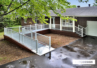 Terrasse Fiberon par Patio Design inc.