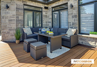 Patio en composite de Fiberon par Patio Design inc.