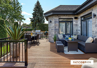 Patio en composite de Fiberon par Patio Design inc.