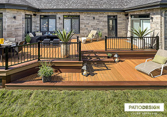 Patio en composite de Fiberon par Patio Design inc.