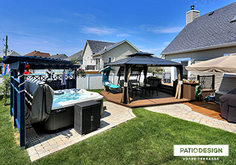 Patio avec SPA par Patio Design inc.