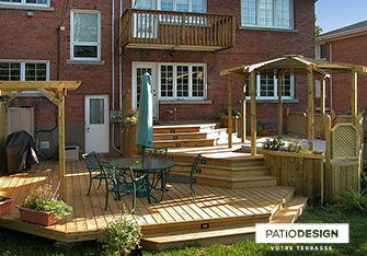 Patio avec SPA par Patio Design inc.