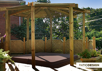 Patio avec SPA par Patio Design inc.