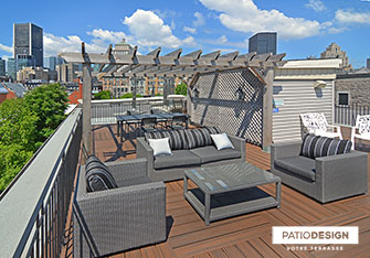 Trex Terrace by Patio Design inc.