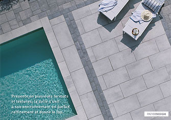 Pavé Permacon Dalles Méga Melville et Dalles Mondrian Plus par Patio Design inc.