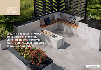 Pavé Permacon Système de panneaux Artex par Patio Design inc.