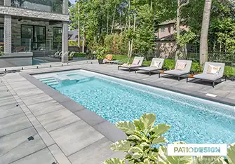 Fiberglass Inground Pool by Patio Design inc.