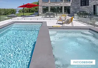 Fiberglass Inground Pool by Patio Design inc.