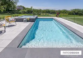 Fiberglass Inground Pool by Patio Design inc.