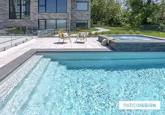 Fiberglass Inground Pool by Patio Design inc.