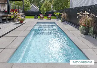 Fiberglass Inground Pool by Patio Design inc.