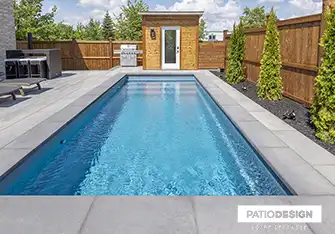 Fiberglass Inground Pool by Patio Design inc.