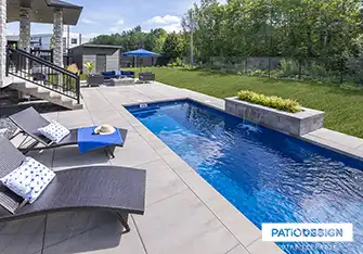 Fiberglass Inground Pool by Patio Design inc.